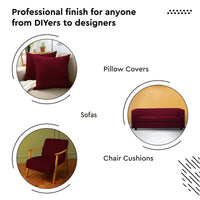 Embossed Velvet Maroon Fabric