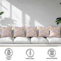 Micro Teardrops Pink Cushion Cover