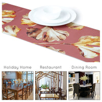 Blackout Polyester Gingko Plum Table Runner (Pack of 1)