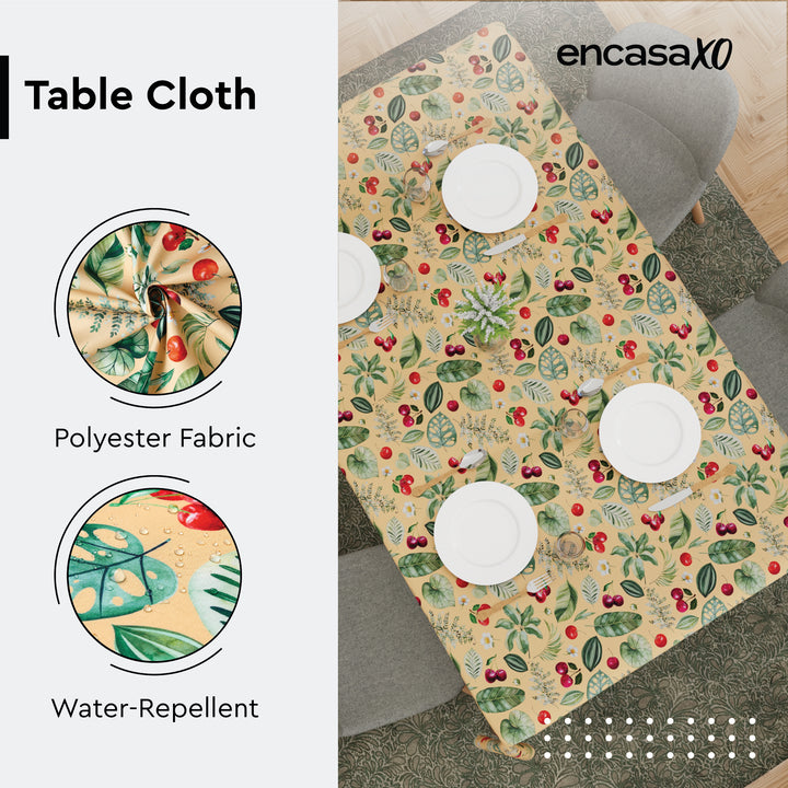 Polyester Cherry Table Cloth (Pack of 1)