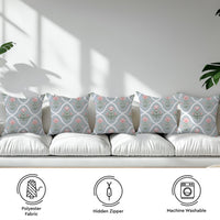 Micro Light Grey Cushion Cover