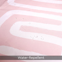 Polyester Boho Maze Pink Shower Curtain (Pack of 1)