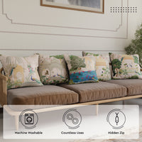 Polyester Mughal-03 Cushion Cover (Pack of 5)