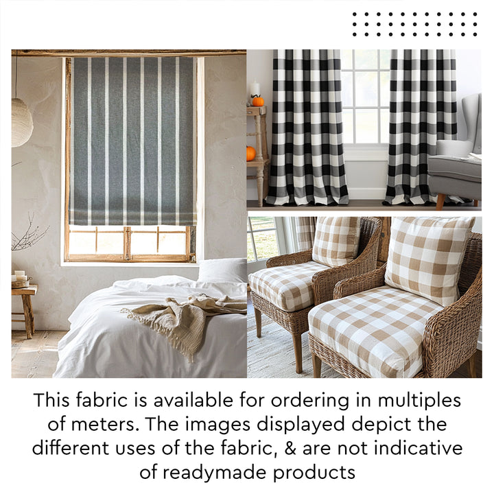 RC Yarn-Dyed Roma Grey Stripes Fabric (1 Meter)