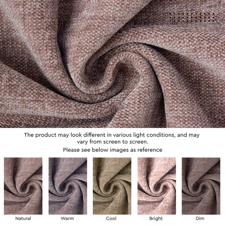 Chenille Dusty Brown Table Runner