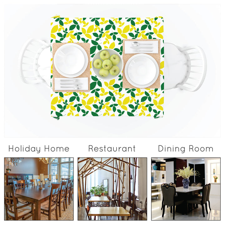 Polyester Leaves Table Cloth (Pack of 1)
