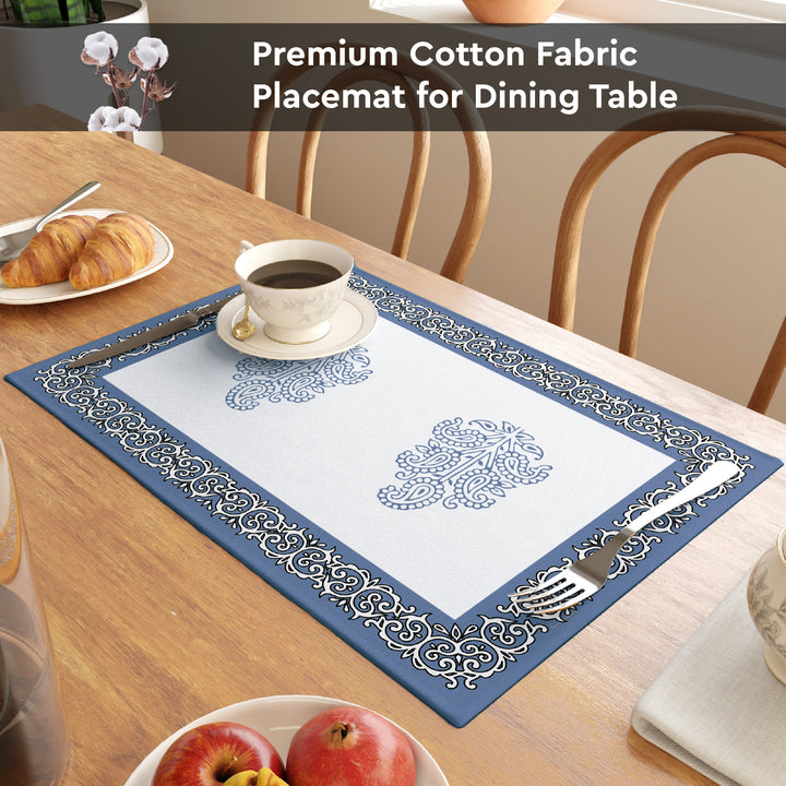 Cotton Indigo-01 Placemat (Pack of 6)
