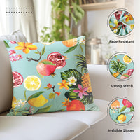 Polyester Pineapple Cushion Cover (Pack of 2)