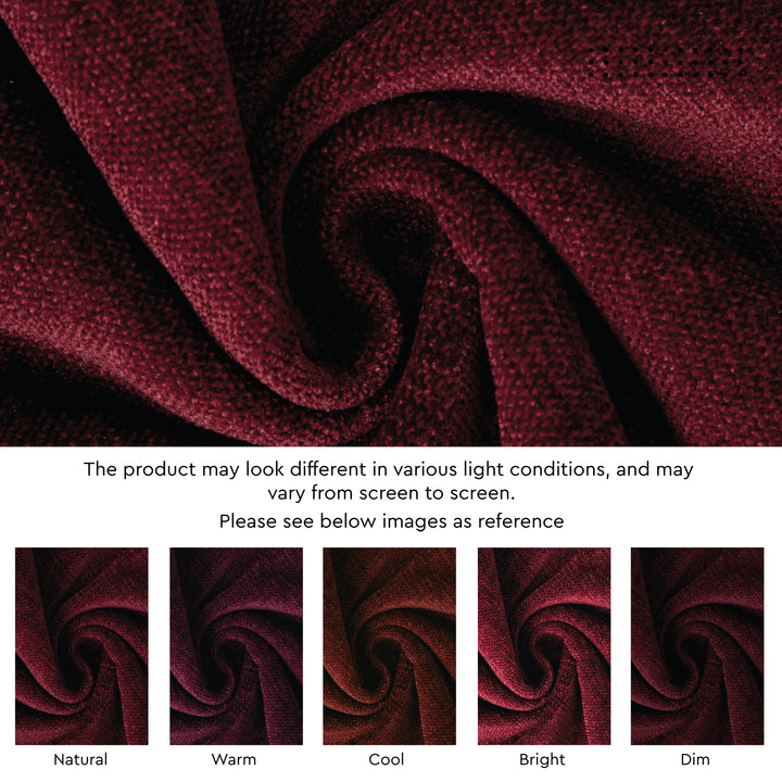 Chenille Maroon Table Runner