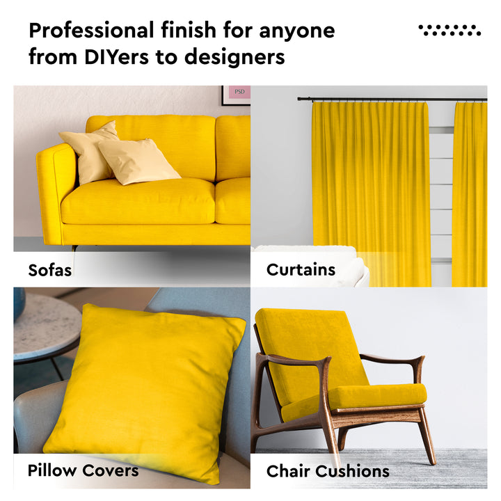 Mercerised Cotton Canvas Fabric, 100x150 cm Wide | Sold by the Metre, Cut to Length | Fabric For Cushions, Sofa Covers, Light Upholstery, Embroidery, Dress Material