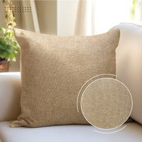 Jute Cherry Fawn Cushion Cover (Pack of 2)