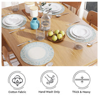 Cotton Printed Light Blue Placemat (Pack of 4)