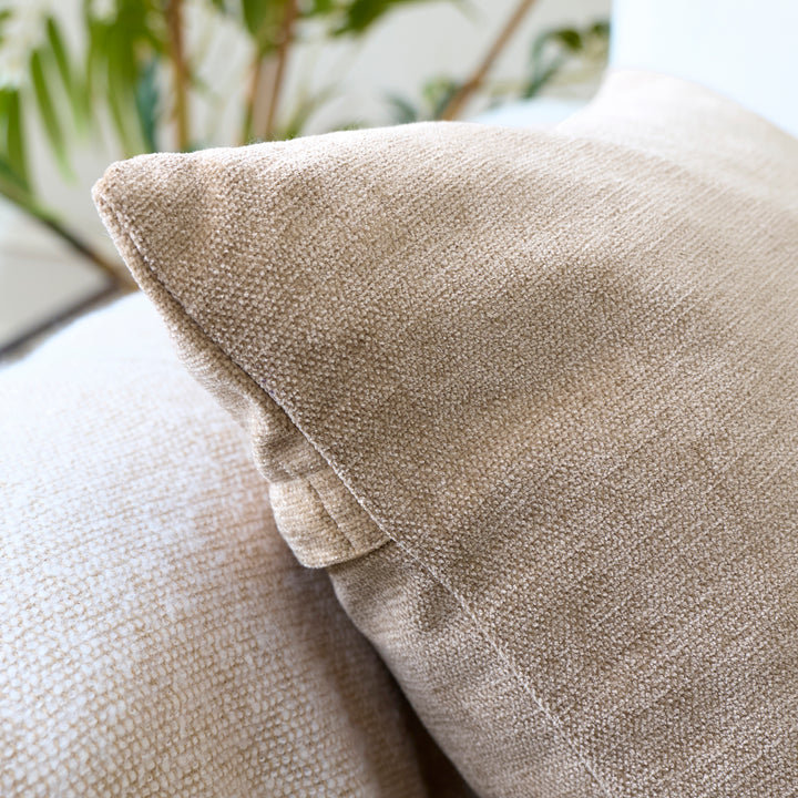 Chenille Solid Sand Cushion Cover (Pack of 1)