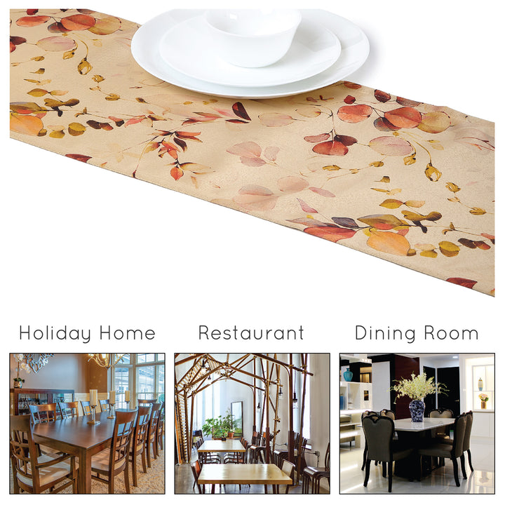 Blackout Polyester L1 Orange Table Runner (Pack of 1)