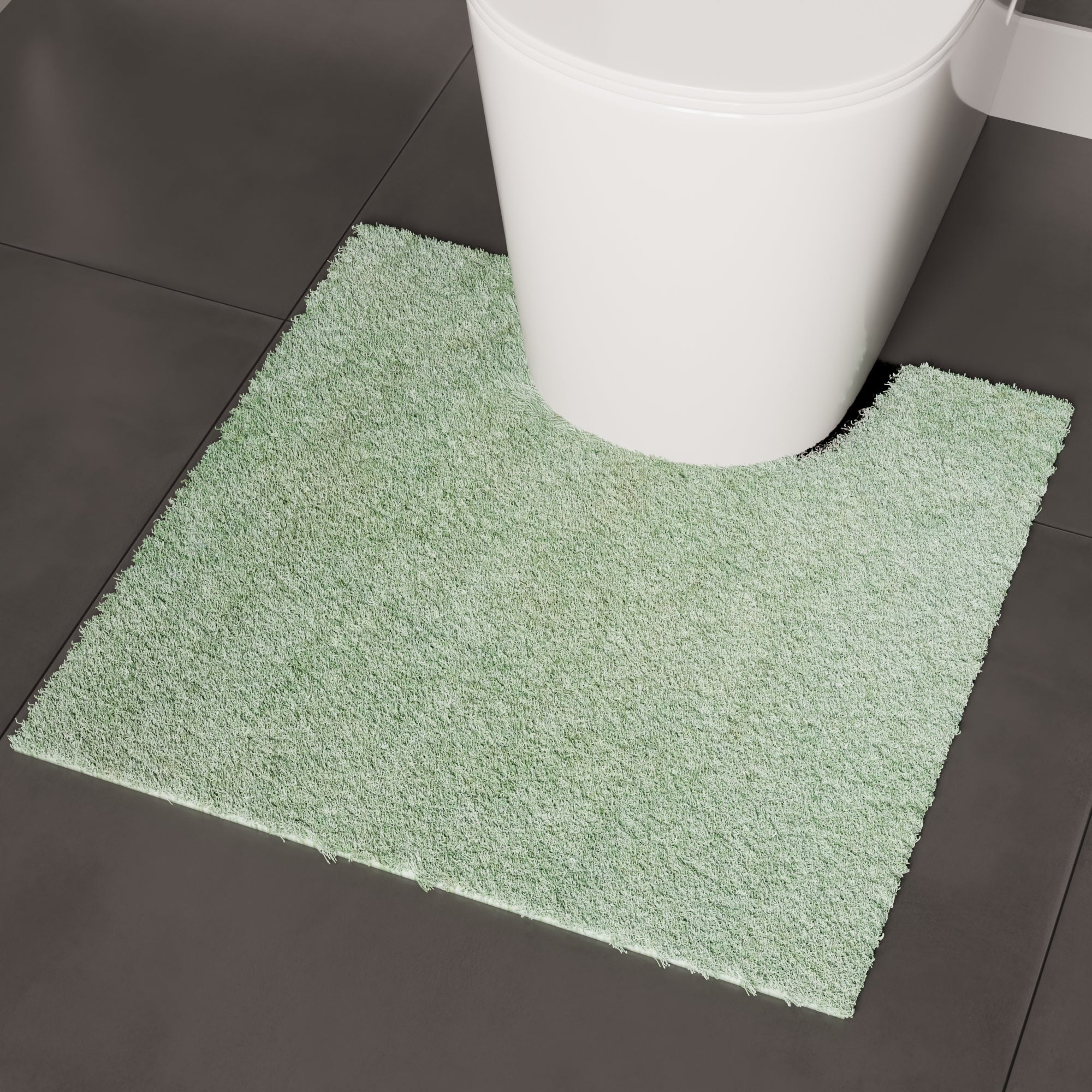 Cotton Sage Green Bathmat (Pack of 2)
