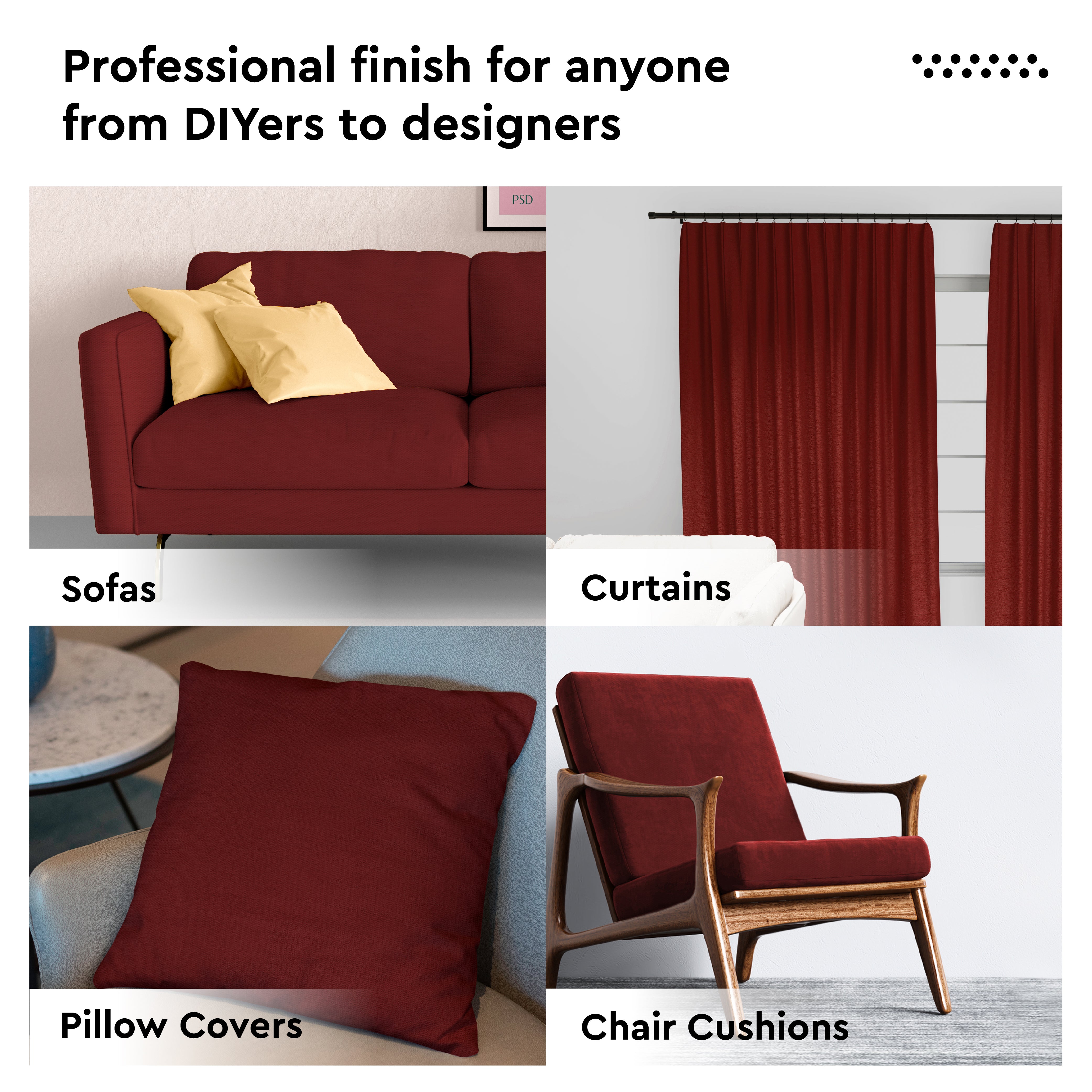 Mercerised Cotton Canvas Fabric, 100x150 cm Wide | Sold by the Metre, Cut to Length | Fabric For Cushions, Sofa Covers, Light Upholstery, Embroidery, Dress Material