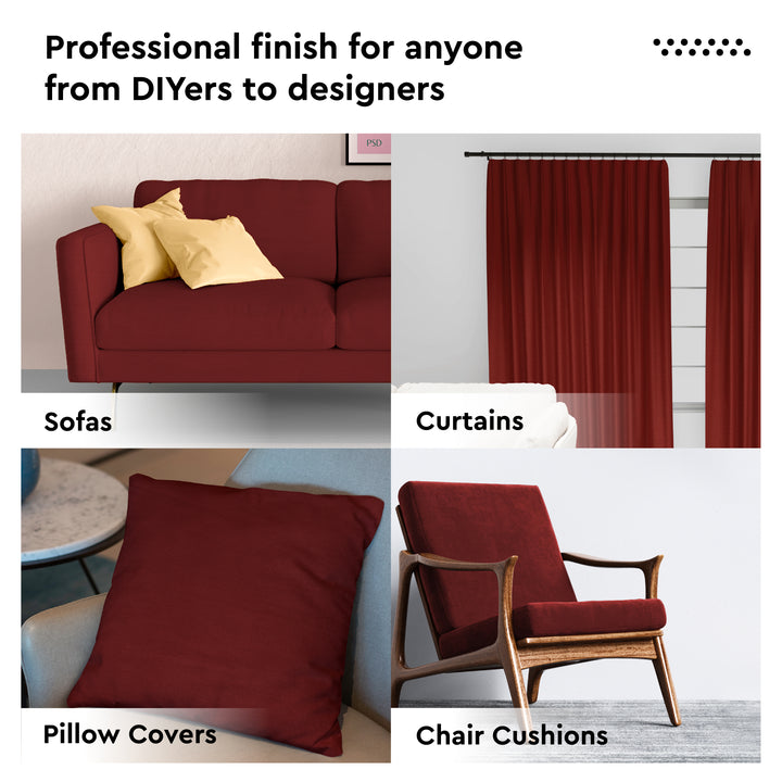 Mercerised Cotton Canvas Fabric, 100x150 cm Wide | Sold by the Metre, Cut to Length | Fabric For Cushions, Sofa Covers, Light Upholstery, Embroidery, Dress Material