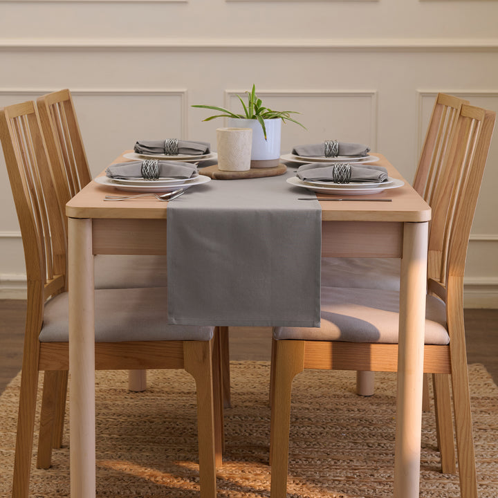 Canvas Grey Table Runner (Pack of 1)