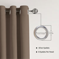 Canvas Beige Curtain (Pack of 1)