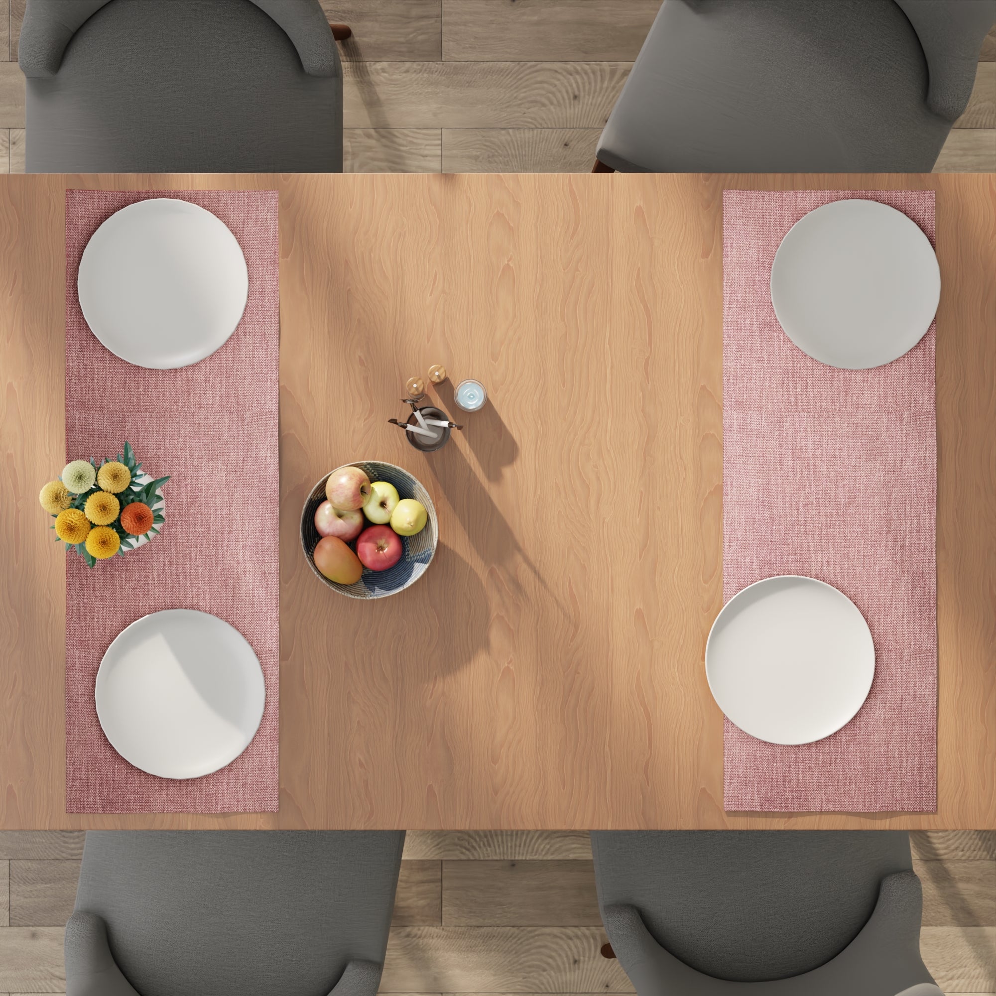 Chenille Buff Table Runner