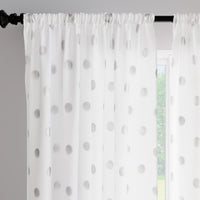 Micro Dollar White Curtain (Pack of 2)