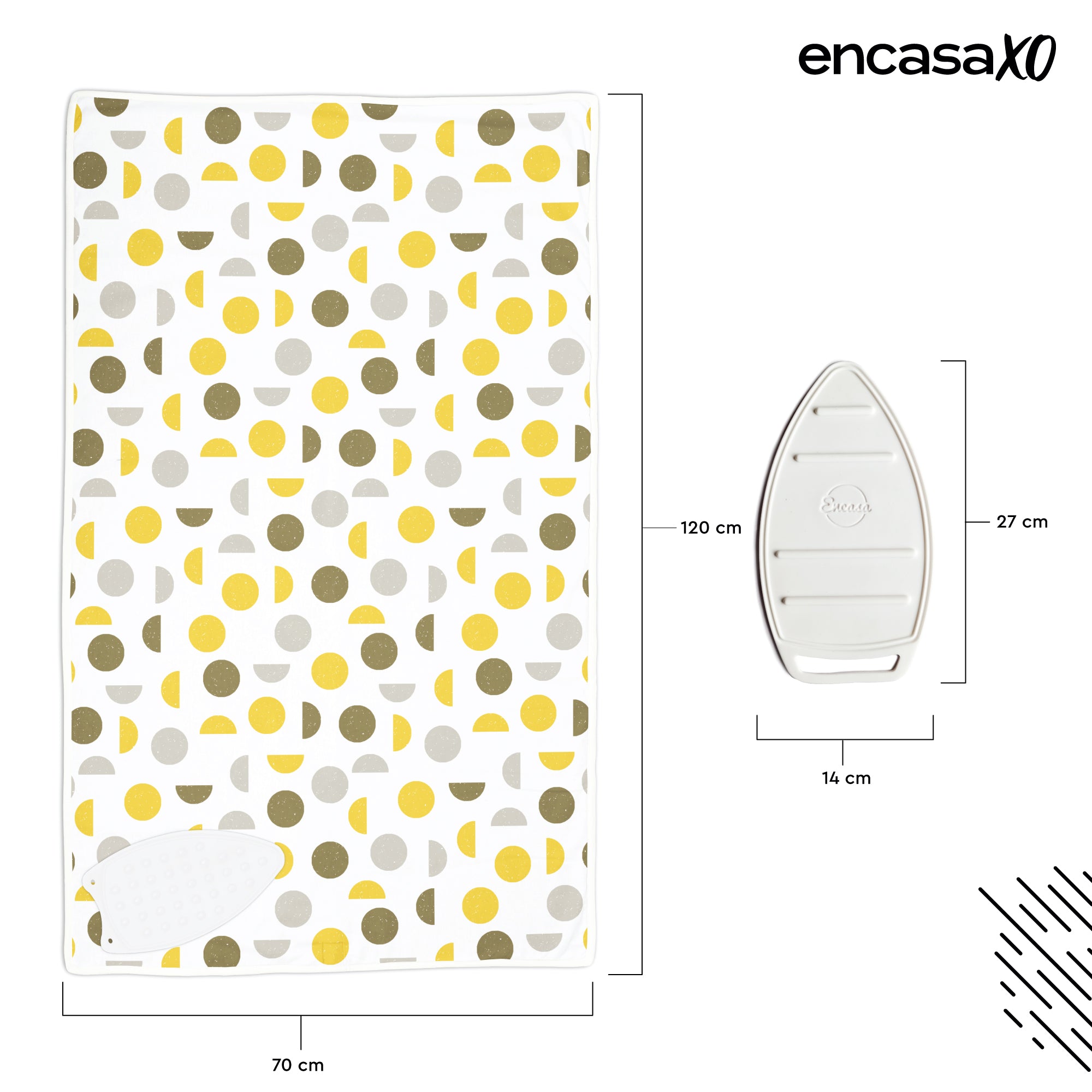 Yellow Moon Ironing Mat (Pack of 1)