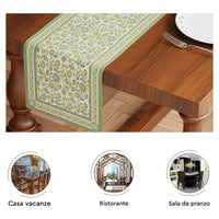 Cotton Sage-02 Table Runner (Pack of 1)