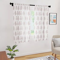 Polyester Paisleys Curtain (Pack of 2)