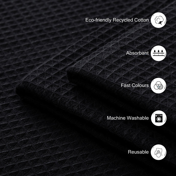 Cotton Black Dish Towel (Pack of 24)