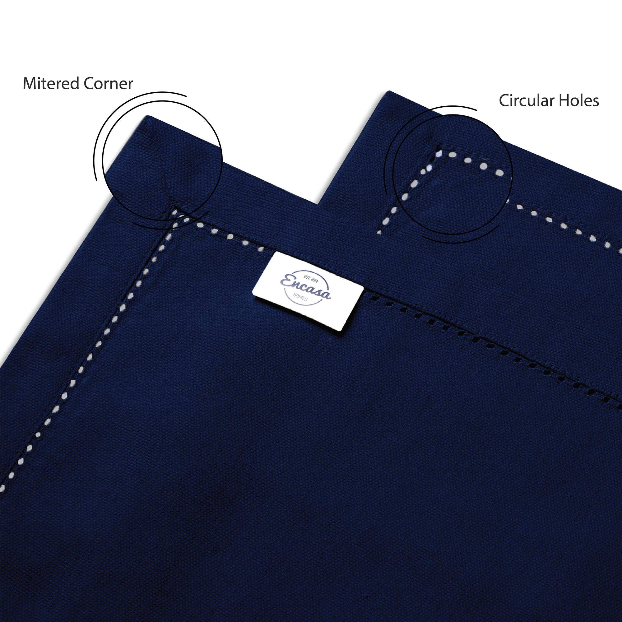 Cotton Scotch Blue Table Runner (Pack of 1)
