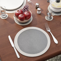Cotton Grey Dinning Table Combo (Pack of 11)
