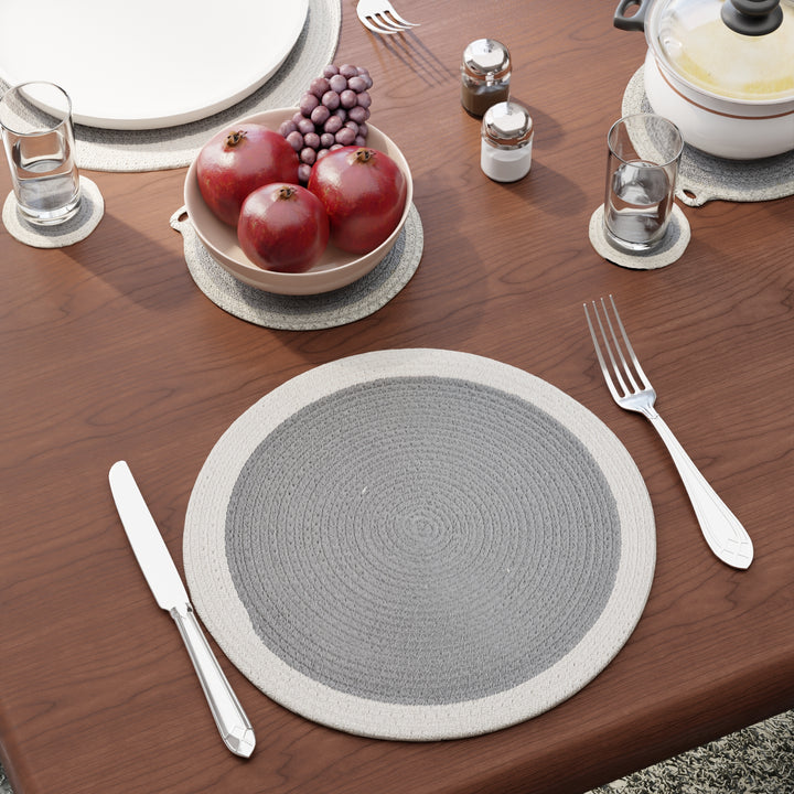 Cotton Grey Dinning Table Combo (Pack of 11)