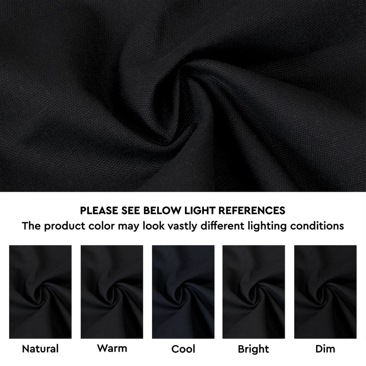 Cotton Jet Black Table Napkins (Pack of 4)