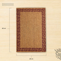 Coir Door Mats for Home Entrance Thick Anti-slip Welcome Doormat with PVC Back | Ideal for Indoor, Outdoor, Patio, Home and Office | Durable and Easy to Clean