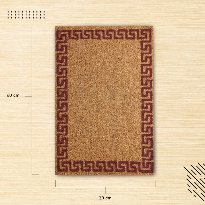 Coir Door Mats for Home Entrance Thick Anti-slip Welcome Doormat with PVC Back | Ideal for Indoor, Outdoor, Patio, Home and Office | Durable and Easy to Clean