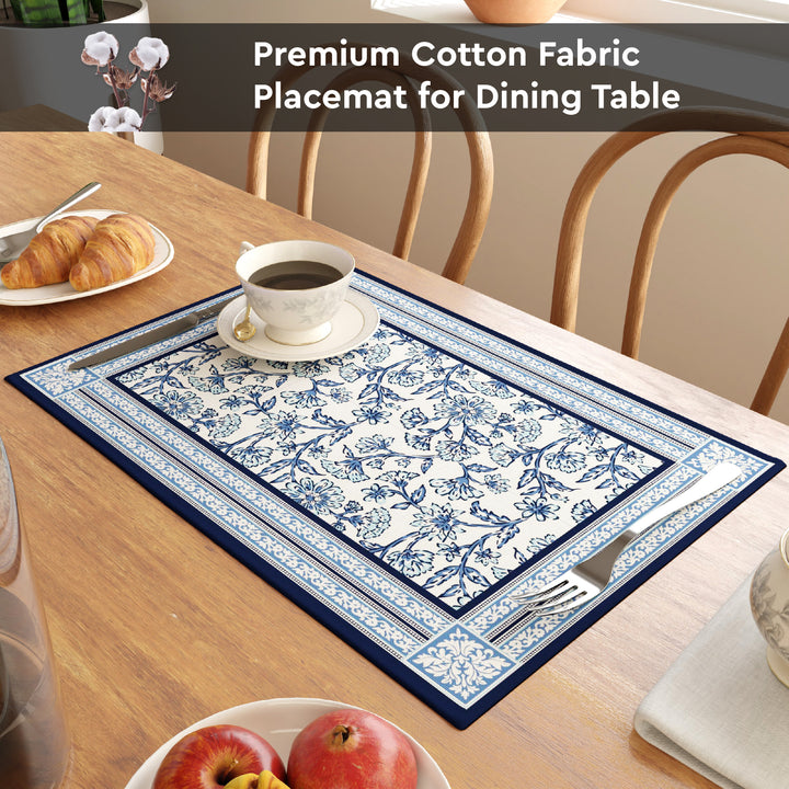 Cotton Indigo-02 Placemat (Pack of 6)