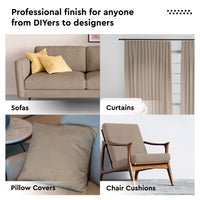 Mercerised Cotton Canvas Fabric, 100x150 cm Wide | Sold by the Metre, Cut to Length | Fabric For Cushions, Sofa Covers, Light Upholstery, Embroidery, Dress Material
