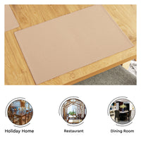 Cotton Franca Beige Table Runner+Placemat (Pack of 5)