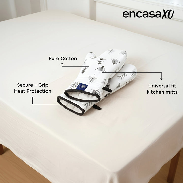 20s Sheeting Black Arrow Oven Gloves (Pack of 2)