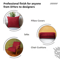 Quilted Polyester Fabric Red Fabric