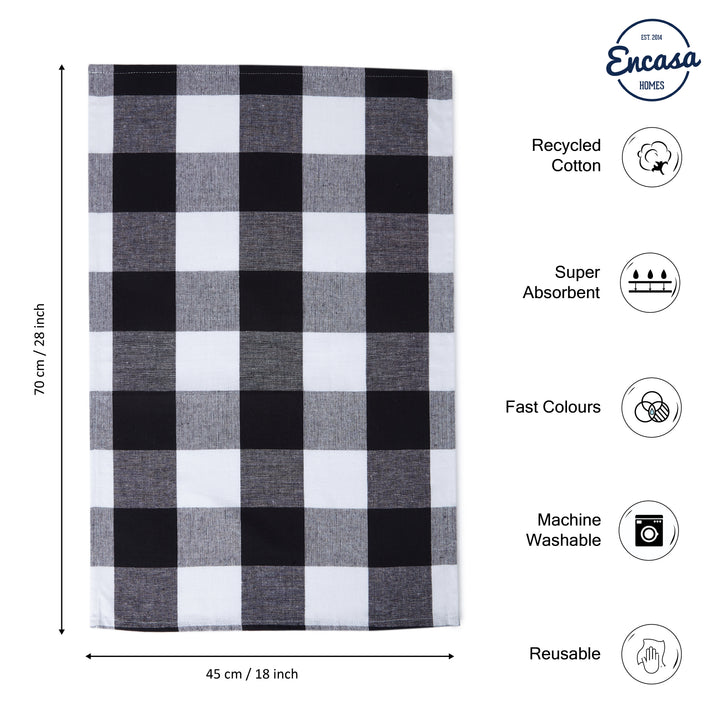 Cotton Grey Kitchen Towel (Pack of 5)