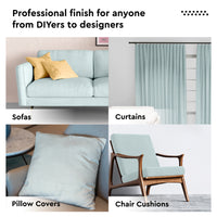 Mercerised Cotton Canvas Fabric, 100x150 cm Wide | Sold by the Metre, Cut to Length | Fabric For Cushions, Sofa Covers, Light Upholstery, Embroidery, Dress Material