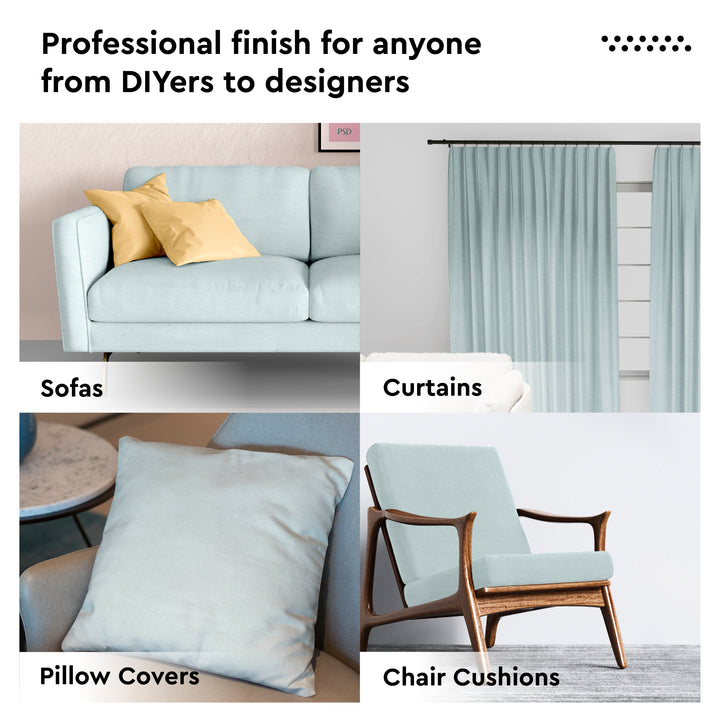 Mercerised Cotton Canvas Fabric, 100x150 cm Wide | Sold by the Metre, Cut to Length | Fabric For Cushions, Sofa Covers, Light Upholstery, Embroidery, Dress Material