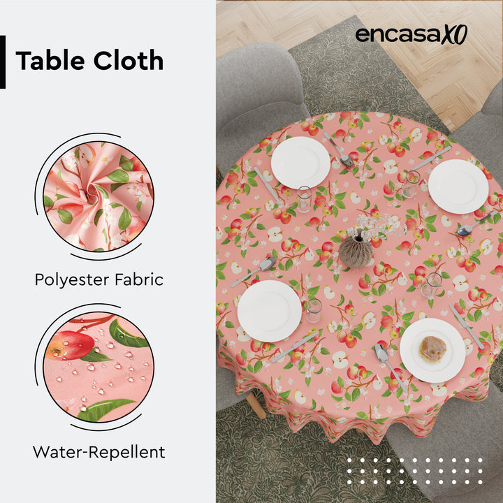 Polyester Apple Table Cloth (Pack of 1)
