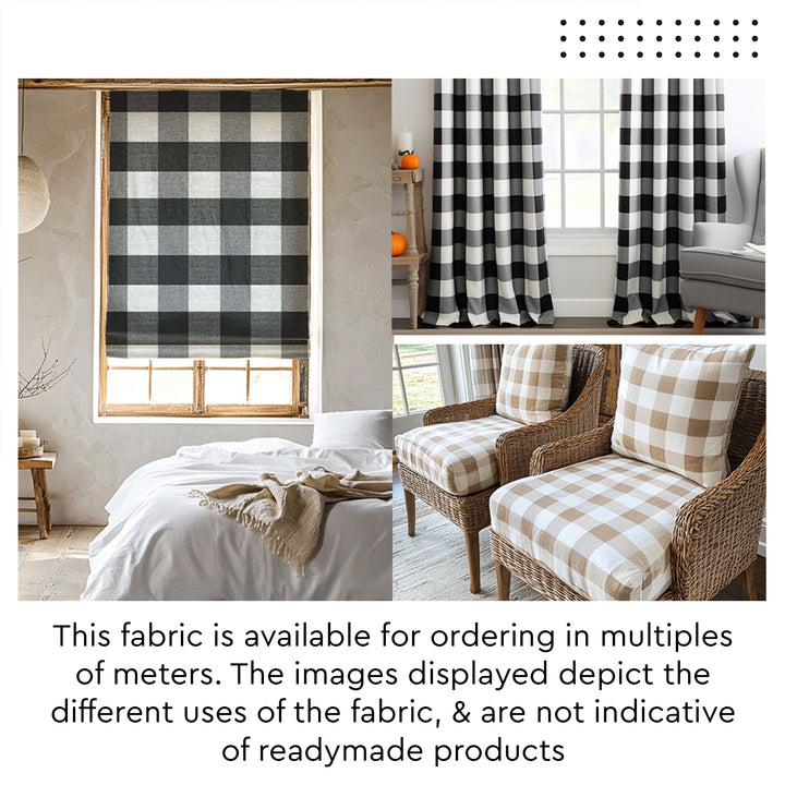Furnishing Fabric by meter 150 cm (60 inch) | Woven Cotton Sofa Chair Unstitched Cloth Material for Curtain, Cushion, Upholstery, Bedcover