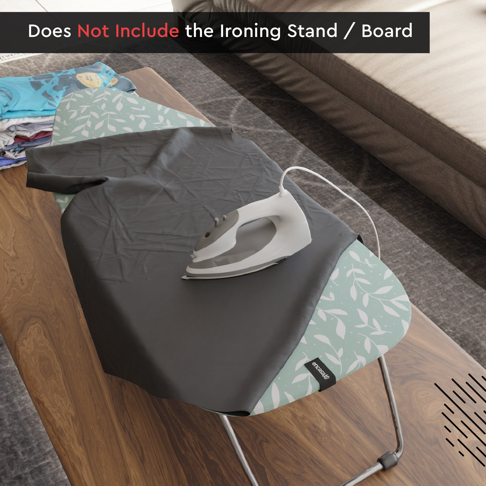 Green Leaflet Ironing Board Cover