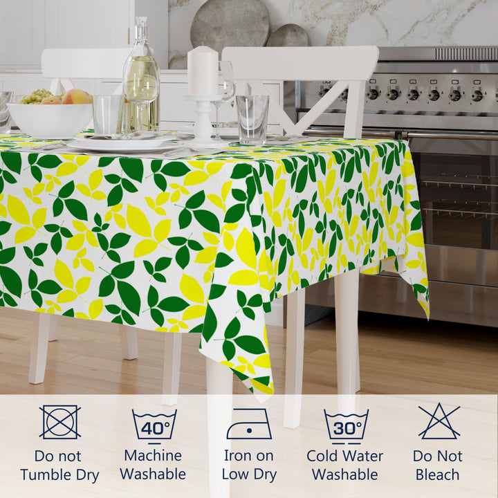 Polyester Leaves Table Cloth (Pack of 1)