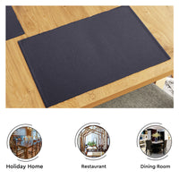 Cotton Roma Grey Table Runner+Placemat (Pack of 7)
