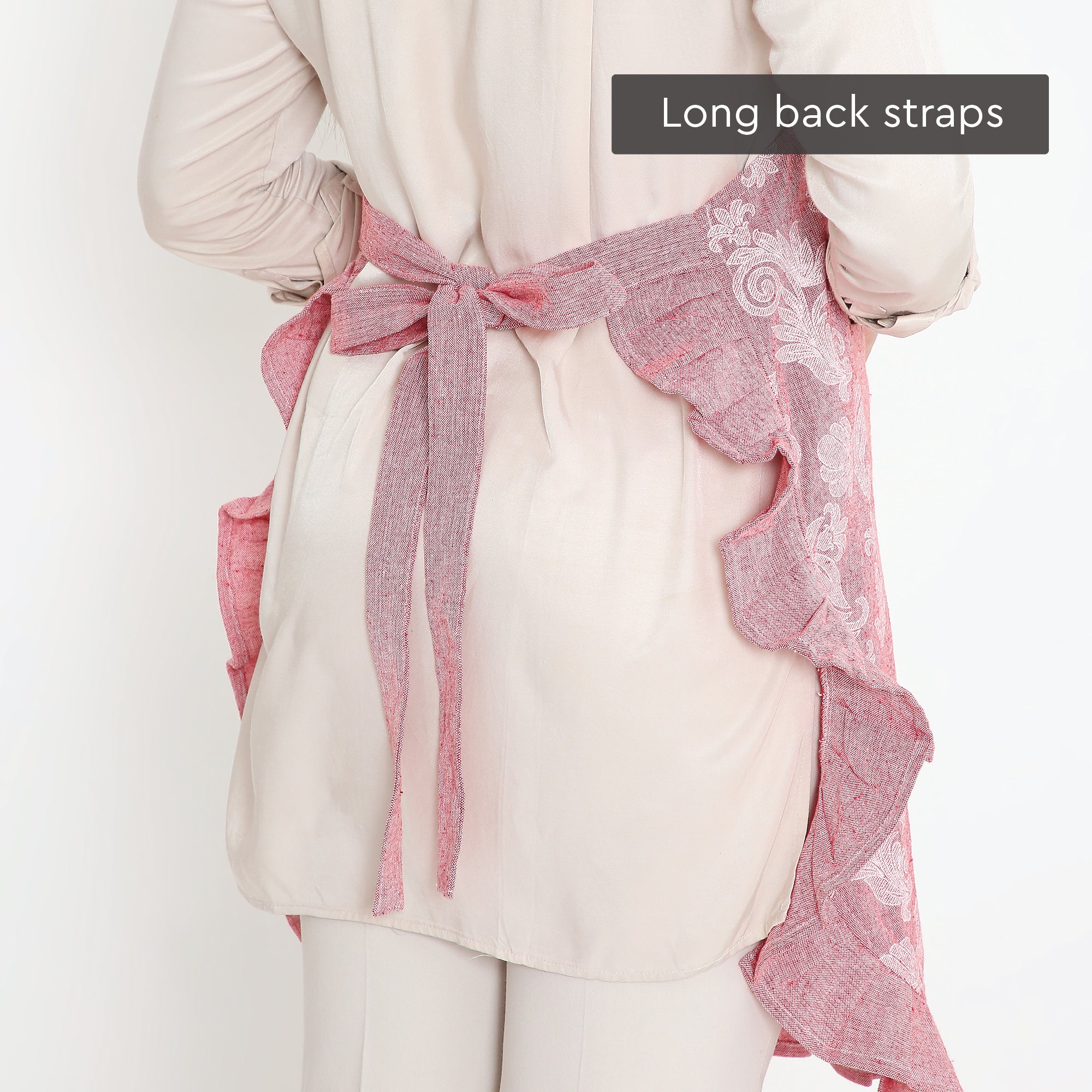 Cotton Red Apron (Pack of 1)