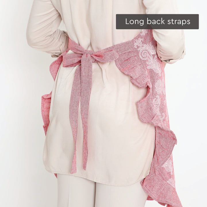 Cotton Red Apron (Pack of 1)